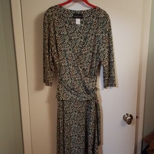 Sz 16 Faux Wrap Dress
